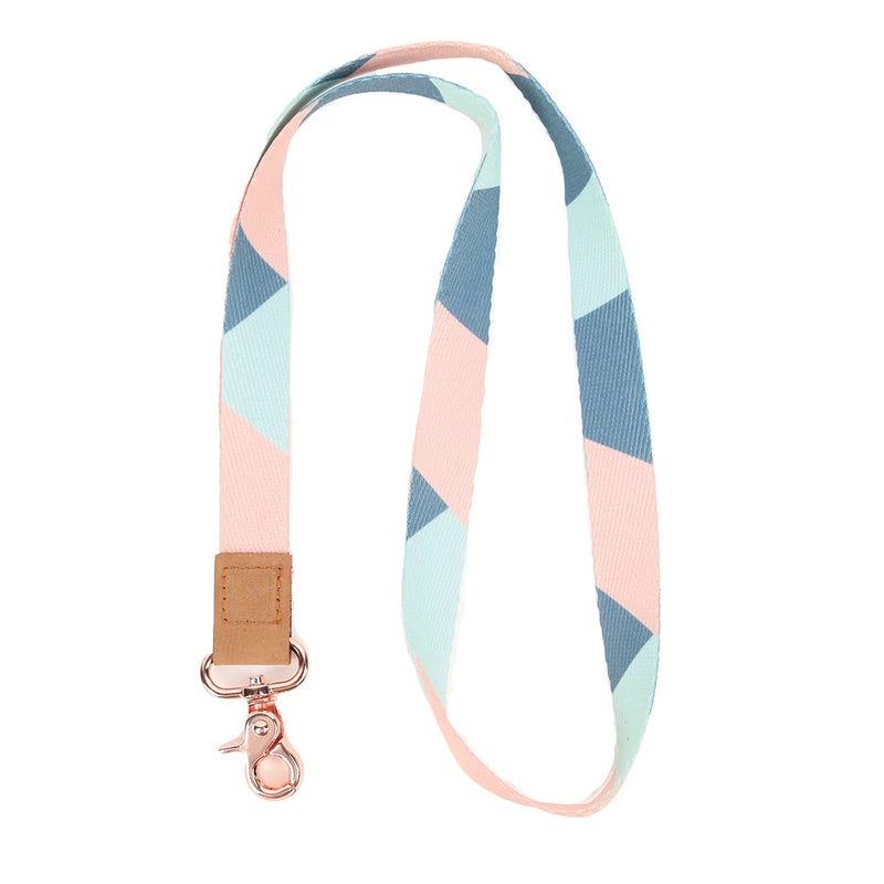 Thread Wallets Lanyards for ID Badges, Durable Lanyards for Keys, Cool Key Lanyard with ID Holder for Men and Women, Clip & Buckle Badge Holder With Lanyard (Fine Line) - Image 1